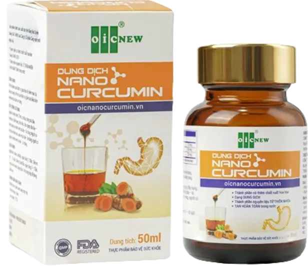 Thực phẩm bảo vệ sức khỏe DUNG DỊCH NANO CURCUMIN ( 50ml )