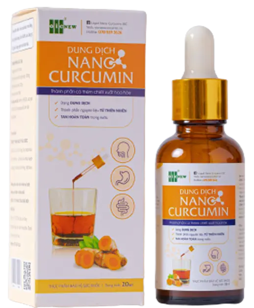 Thực phẩm bảo vệ sức khỏe DUNG DỊCH NANO CURCUMIN( 20 ml)