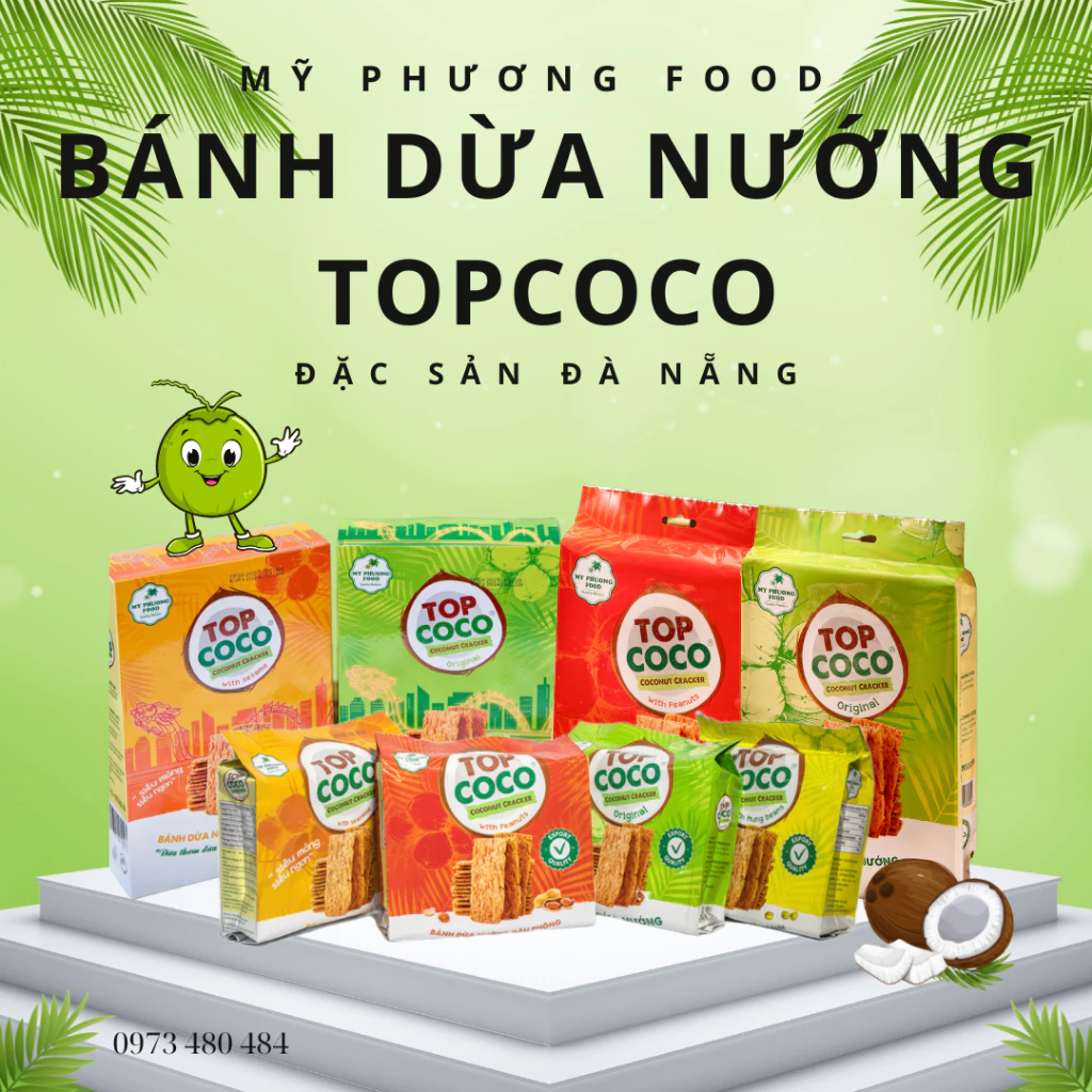 Bánh Dừa Nướng Đặc sản Đà Nẵng TOPCOCO - Mỹ Phương Food
