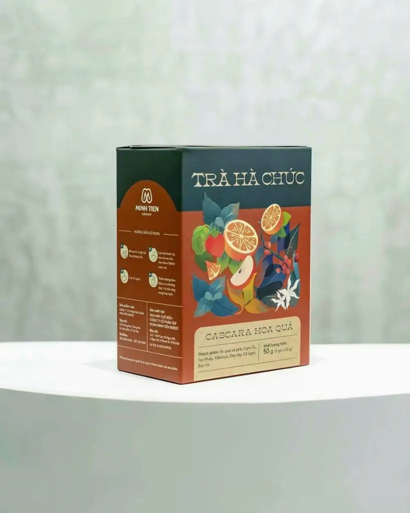 Trà Hà Chúc Cascara Hoa Quả 50g/hộp (5 gói x 10gr)