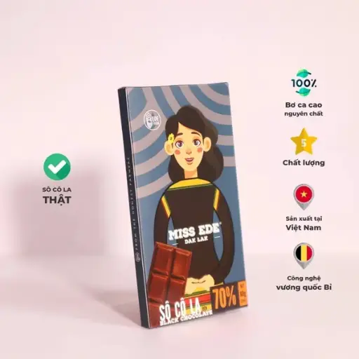Sô cô la ĐEN DAK LAK 70% - 60g 