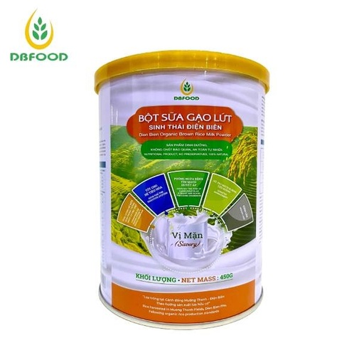 Bột sữa gạo lứt hữu cơ - Vị mặn 