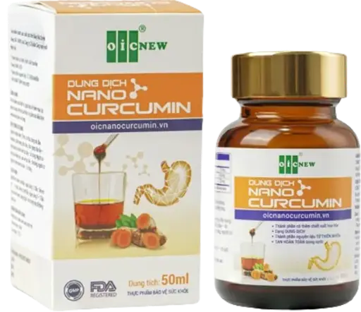 Thực phẩm bảo vệ sức khỏe DUNG DỊCH NANO CURCUMIN ( 50ml )