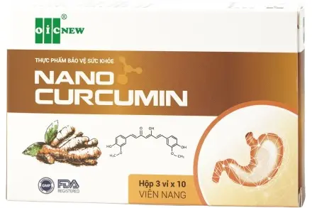 Thực phẩm bảo vệ sức khỏe Nano Curcumin vỉ 30 viên