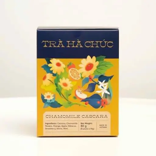 Trà Hà Chúc Cascara Hoa Cúc 50g/hộp (5 gói x 10gr)