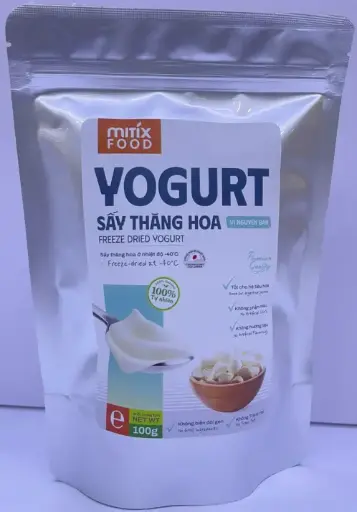 Sữa chua sấy thăng hoa vị nguyên bản túi 100gr